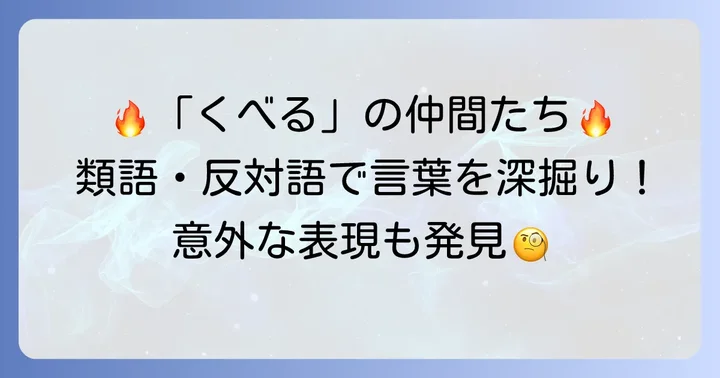 「くべる」の類語と反対の行為を表す言葉
