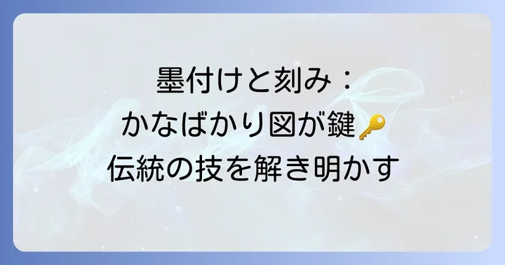 かなばかり図と伝統工法：墨付け・刻みとの深い関係