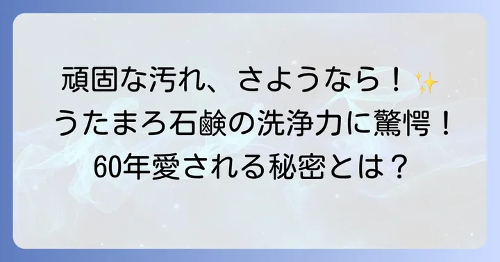 うたまろ石鹸が靴洗いに選ばれる理由と驚きの洗浄力