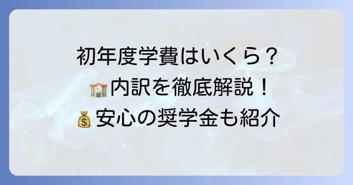 鵠沼高校の学費内訳：初年度にかかる費用を徹底解説