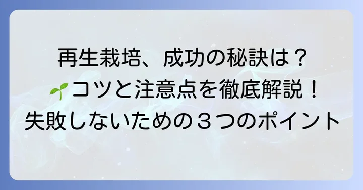 九条ネギ再生栽培を成功させるためのコツと注意点