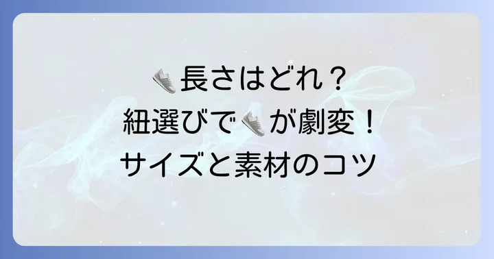 エアマックス95に最適な靴紐の選び方と長さ