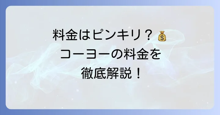 クリーニングコーヨーの料金体系を詳しく知る