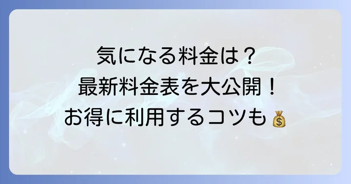 【最新版】洗濯工房吉野屋の料金表を徹底公開