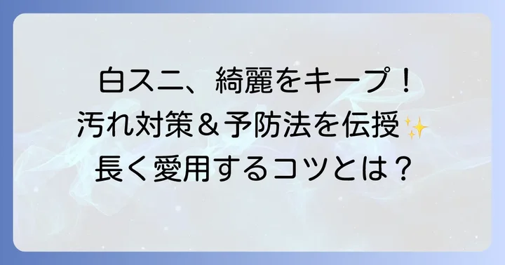 オキシクリーン以外の白スニーカーの汚れ対策と予防