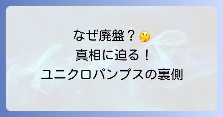 なぜユニクロのパンプスは廃盤になったのか？考えられる理由
