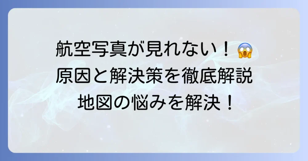 Googleマップ航空写真が切り替えられない原因と解決策を徹底解説