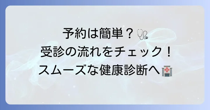 斎藤労災病院での健康診断の予約方法と受診の流れ