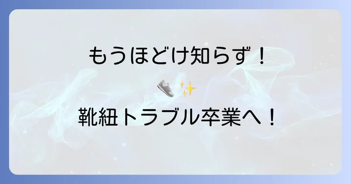 靴紐がほどけるのを防ぐその他の解決策